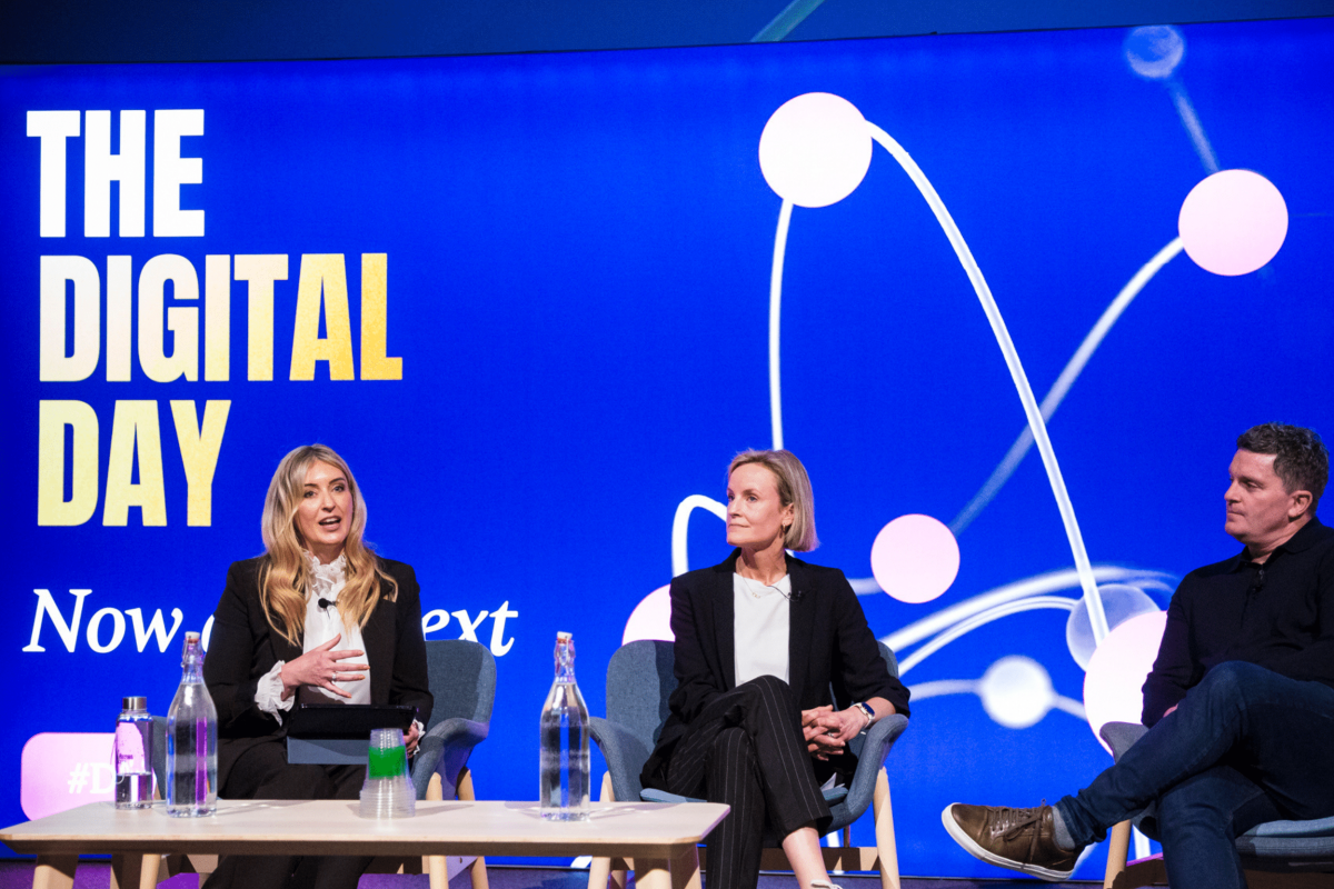 Emily Walters on stage at The Digital Day panel discussion