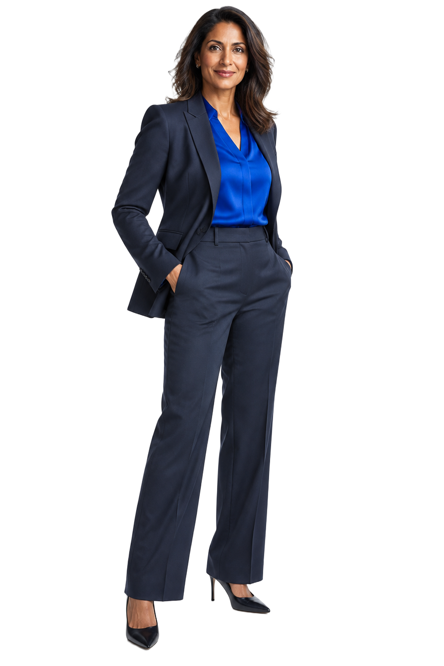 Cut-out portrait of a business manager